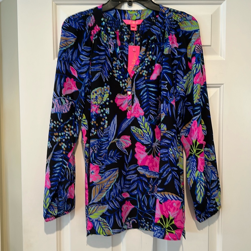 Lily Pulitzer Elsa silk top